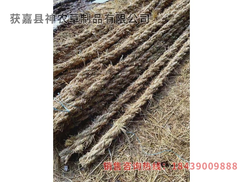 護坡草繩，護坡草棒